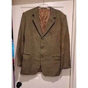 Versace Classic 90's V2 Black & Yellow 3 Button Dress Blazer Coat Jacket Sz 44L